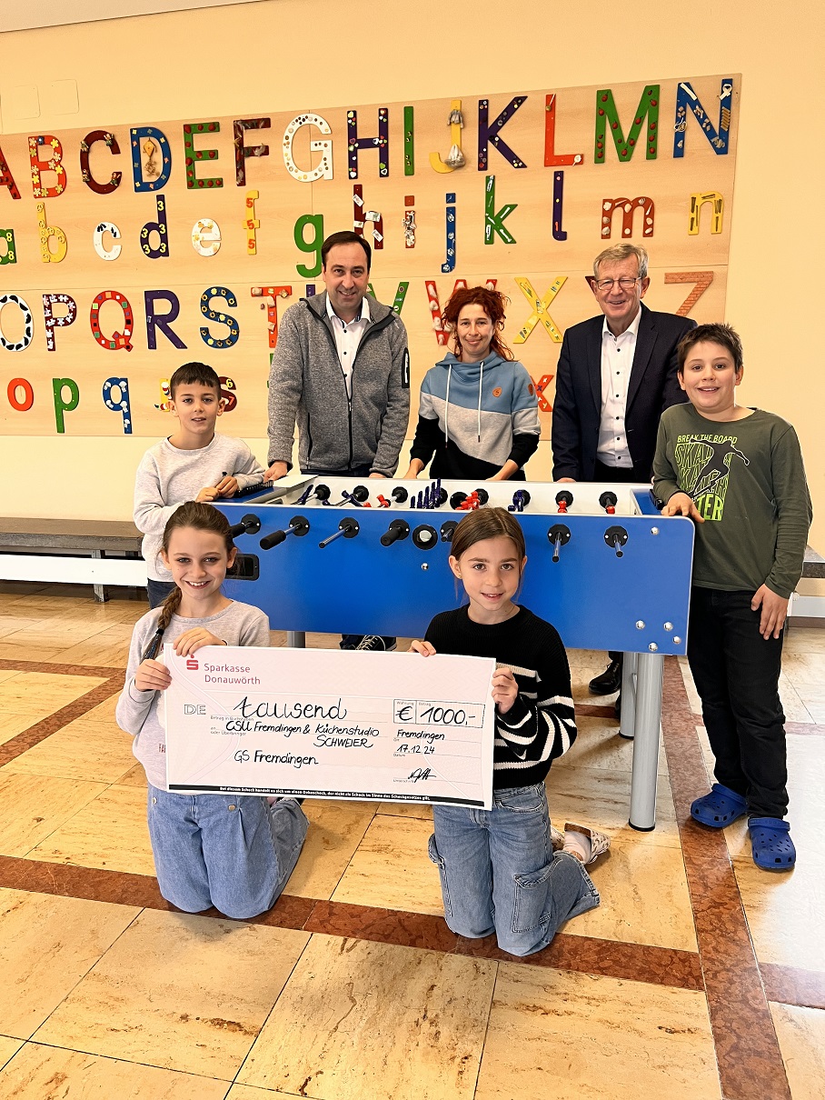 1000 € - Spende für neuen Kicker