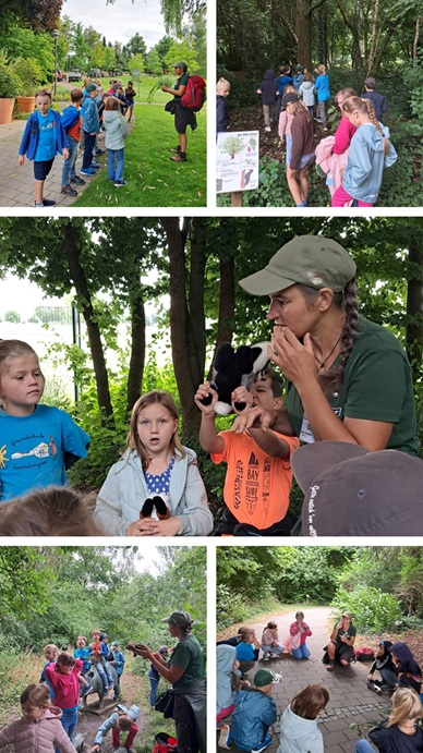 Auf Spurensuche im Naturlehrgarten in Rain